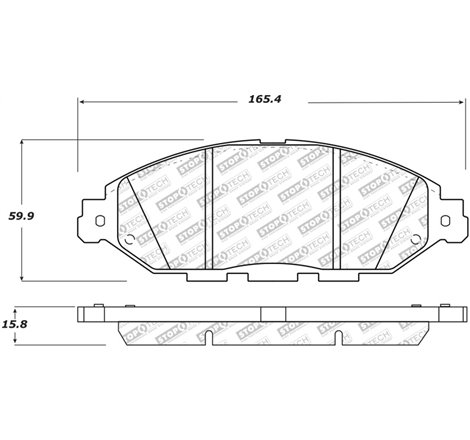 StopTech 13-19 Nissan Pathfinder Street Select Brake Pads - Front