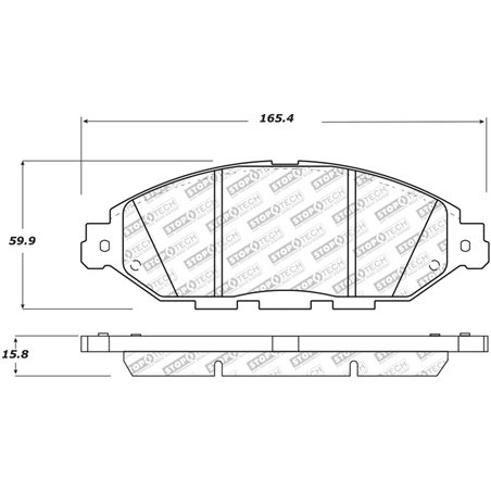 StopTech 13-19 Nissan Pathfinder Street Select Brake Pads - Front