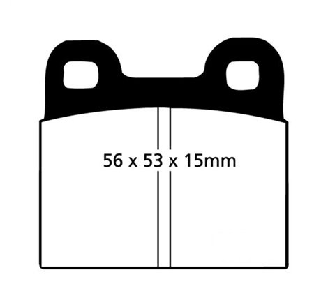 EBC 70-75 Alfa Romeo Montreal 2.6 Redstuff Rear Brake Pads