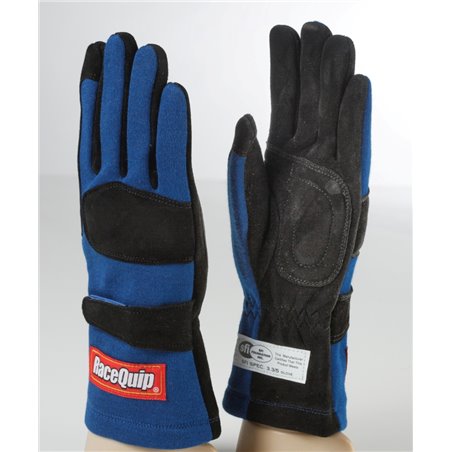 RaceQuip Blue 2-Layer SFI-5 Glove - Small