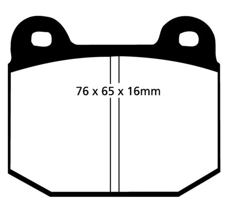 EBC 75-80 Lotus Esprit 2.0 Redstuff Front Brake Pads