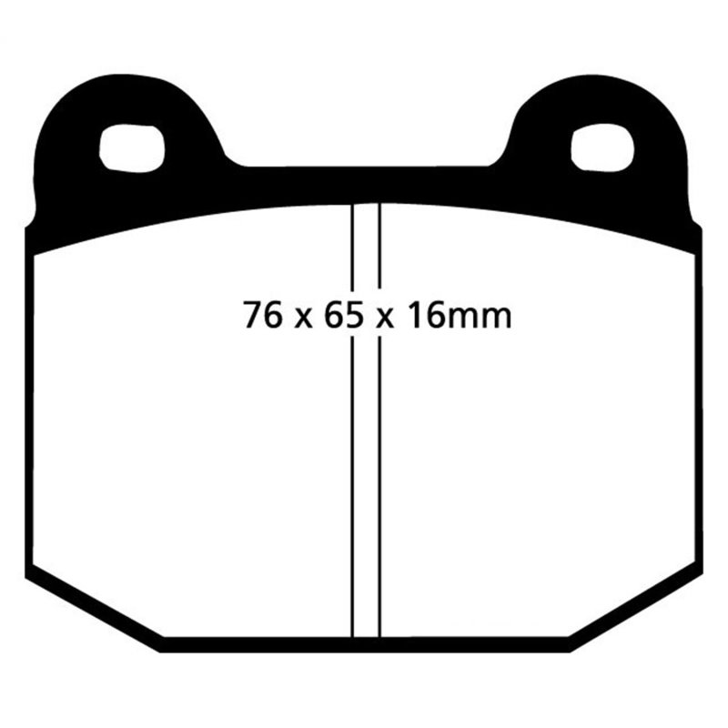 EBC 75-80 Lotus Esprit 2.0 Redstuff Front Brake Pads