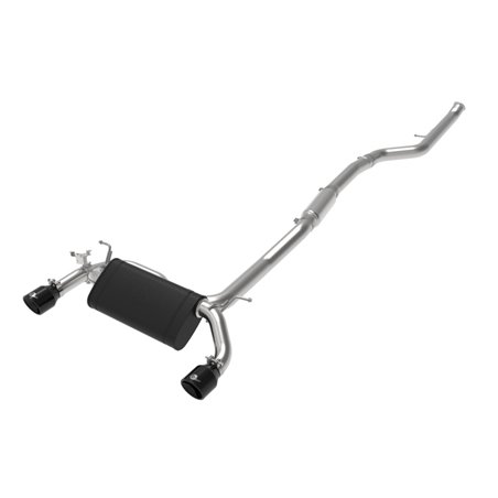 aFe MACH ForceXP 3IN to 2.5IN 304SS Cat-Back Exhaust System w/ Black Tips 14-16 BMW M235i (F22/23)