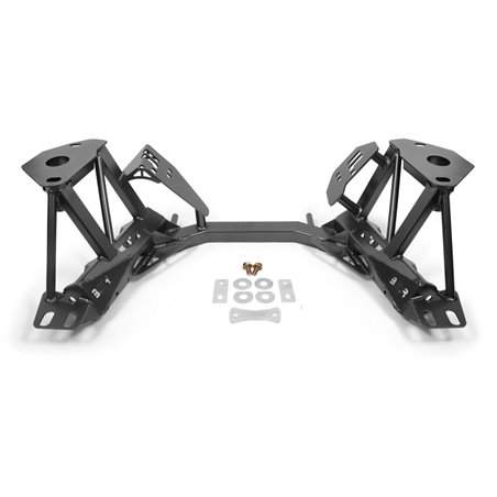 BMR 79-95 Ford Mustang K-Member Premium Version w/Spring Perches - Black Hammertone