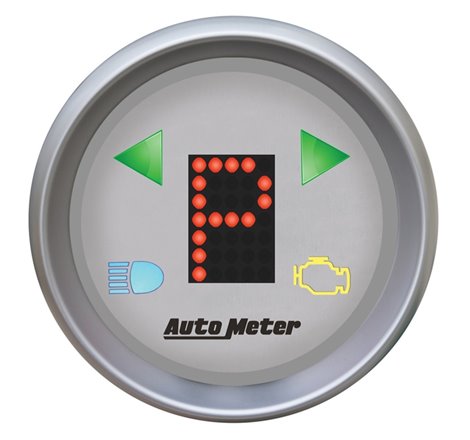 Autometer Ultra-Lite 2-1/16in (P/R/N/D/L/OD/O/5/4/3/2/1) Digital Gear Position Gauge