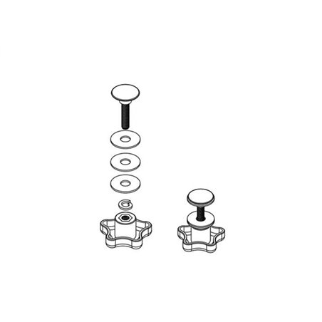 BAK Elevator Bolt Assembly (Includes 2 Complete Knob Sets)