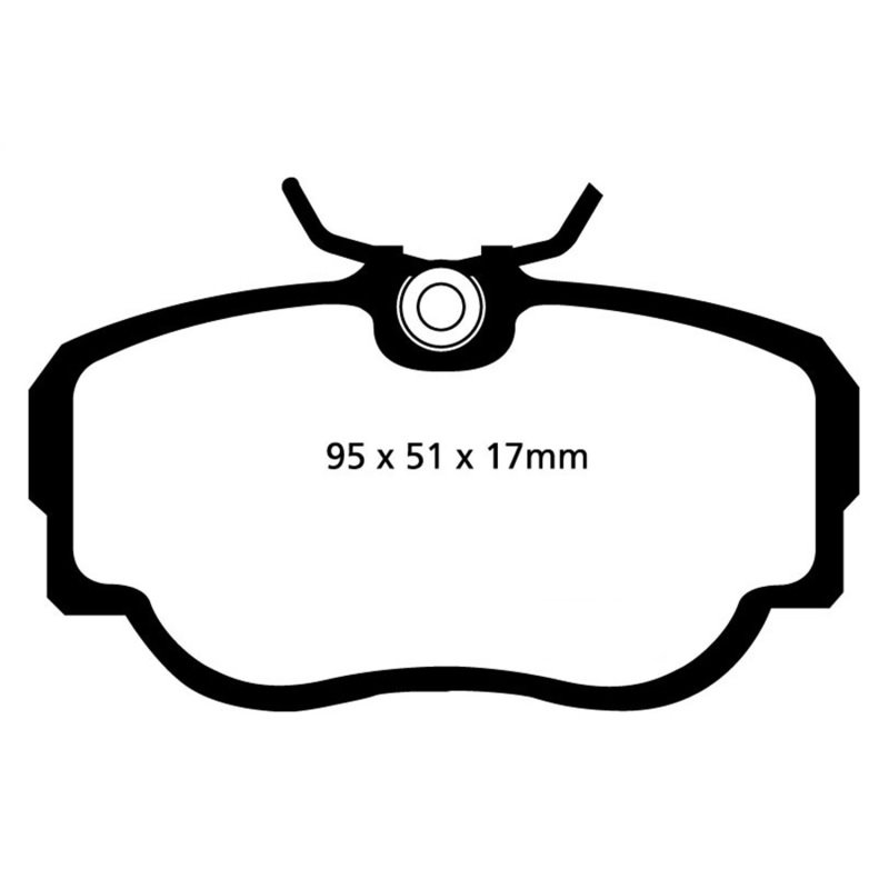 EBC 83-85 BMW 318 1.8 (E30) Redstuff Front Brake Pads