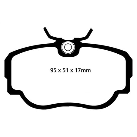 EBC 83-85 BMW 318 1.8 (E30) Redstuff Front Brake Pads