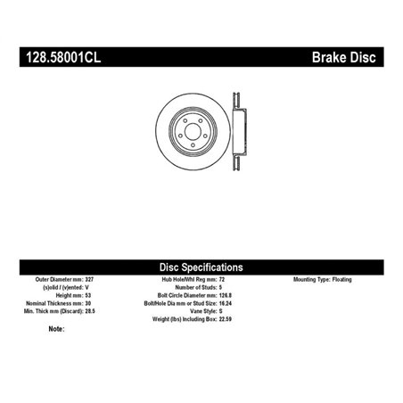 StopTech 05-10 Jeep Grand Cherokee Drilled Left Front Cryo Rotor