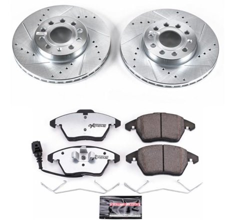 Power Stop 10-12 Audi A3 Front Z26 Street Warrior Brake Kit