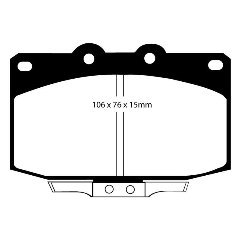 EBC 86-89 Mazda RX7 2.4 (1.3 Rotary)(Vented Rear Rotors) Bluestuff Front Brake Pads