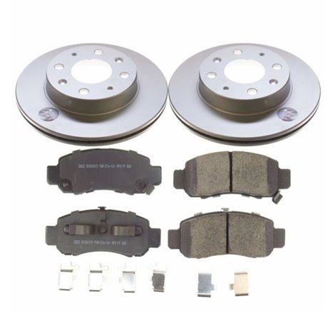 Power Stop 00-06 Honda Insight Front Z17 Evolution Geomet Coated Brake Kit