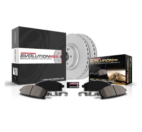 Power Stop 17-18 Nissan Titan Rear Z17 Evolution Geomet Coated Brake Kit