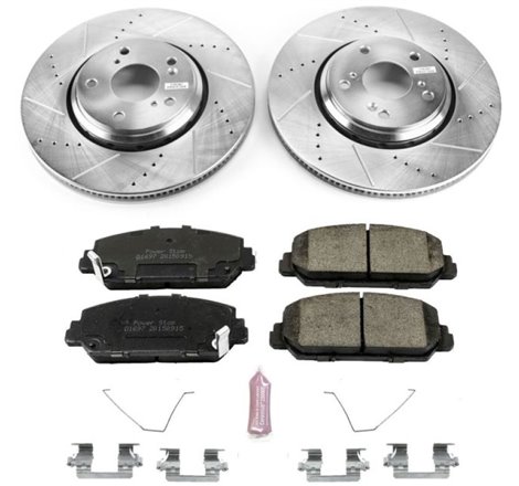 Power Stop 17-18 Acura ILX Front Z23 Evolution Sport Brake Kit