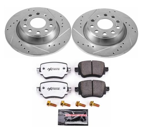 Power Stop 16-18 Audi Q3 Rear Z26 Street Warrior Brake Kit