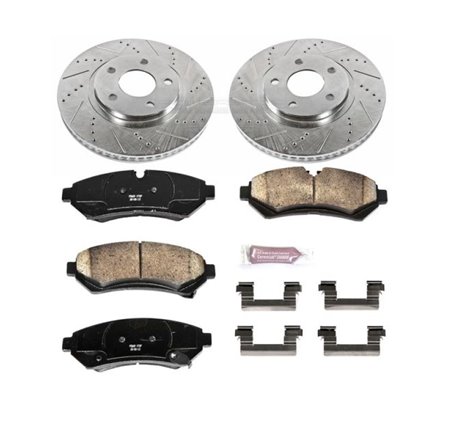 Power Stop 98-02 Cadillac Seville Front Z23 Evolution Sport Brake Kit