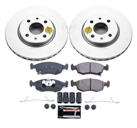 Power Stop 12-18 Fiat 500 Front Z23 Evolution Sport Coated Brake Kit