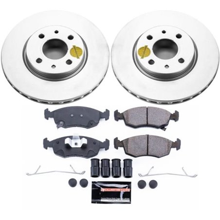 Power Stop 12-18 Fiat 500 Front Z23 Evolution Sport Coated Brake Kit