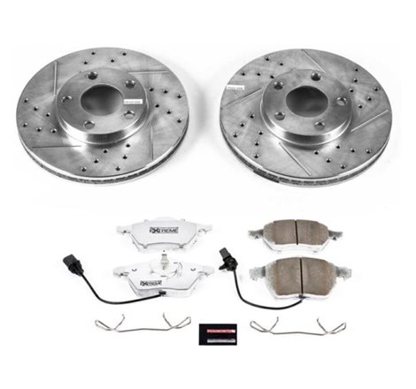 Power Stop 1998 Volkswagen Passat Front Z26 Street Warrior Brake Kit