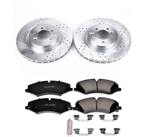 Power Stop 2017 Land Rover Discovery Front Z23 Evolution Sport Brake Kit