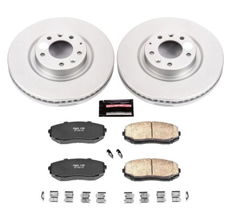 Power Stop 07-15 Mazda CX-9 Front Z17 Evolution Geomet Coated Brake Kit