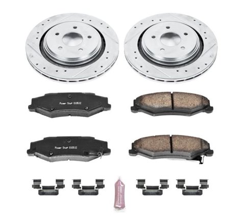 Power Stop 06-09 Cadillac XLR Rear Z23 Evolution Sport Brake Kit