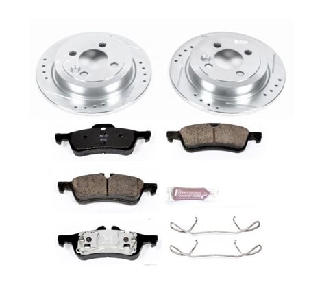 Power Stop 07-08 Mini Cooper Rear Z23 Evolution Sport Brake Kit