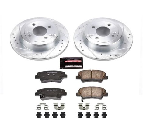 Power Stop 12-18 Hyundai Accent Rear Z23 Evolution Sport Brake Kit