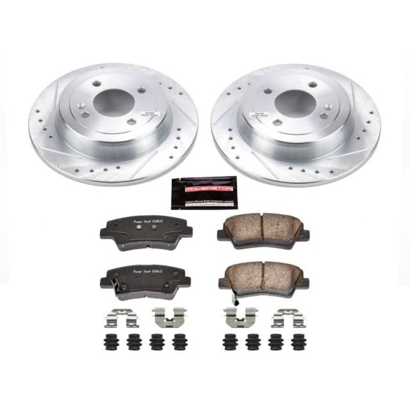 Power Stop 12-18 Hyundai Accent Rear Z23 Evolution Sport Brake Kit