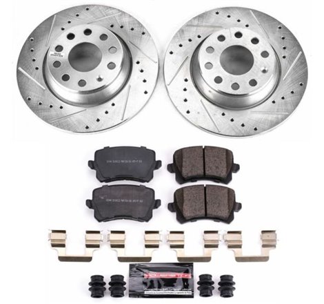 Power Stop 2009 Volkswagen Passat Rear Z23 Evolution Sport Brake Kit