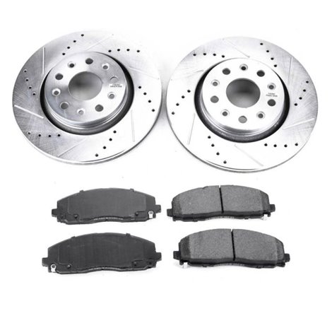 Power Stop 18-19 Jeep Wrangler Front Z23 Evolution Sport Brake Kit