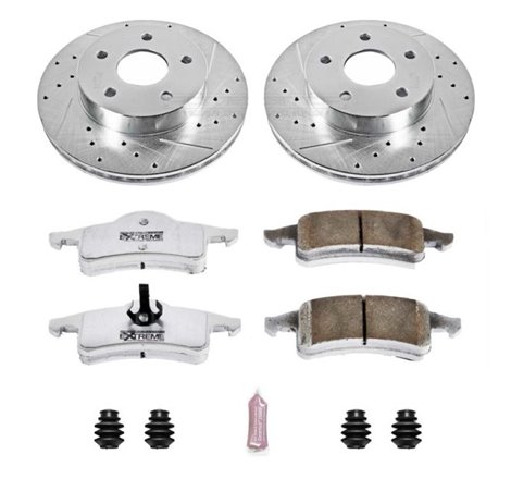 Power Stop 99-04 Jeep Grand Cherokee Rear Z26 Street Warrior Brake Kit