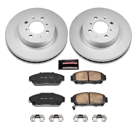 Power Stop 94-01 Acura Integra Front Z17 Evolution Geomet Coated Brake Kit