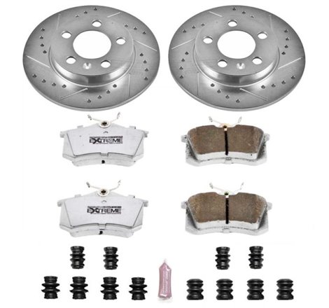 Power Stop 00-06 Audi TT Quattro Rear Z26 Street Warrior Brake Kit