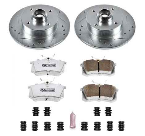 Power Stop 99-02 Volkswagen Cabrio Rear Z26 Street Warrior Brake Kit