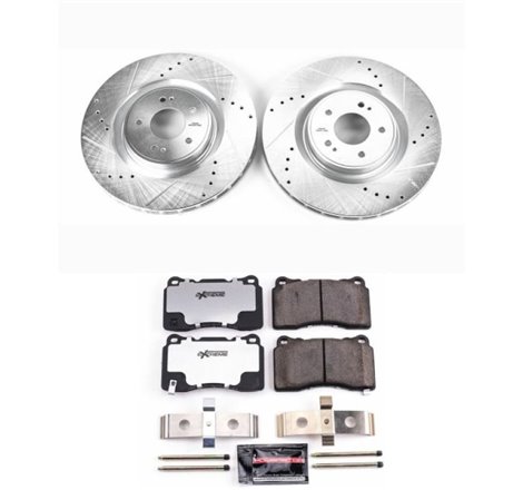 Power Stop 08-15 Mitsubishi Lancer Front Z26 Street Warrior Brake Kit