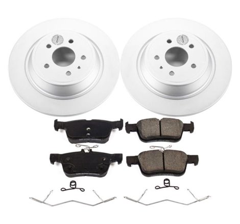 Power Stop 17-19 Ford Escape Rear Z17 Evolution Geomet Coated Brake Kit