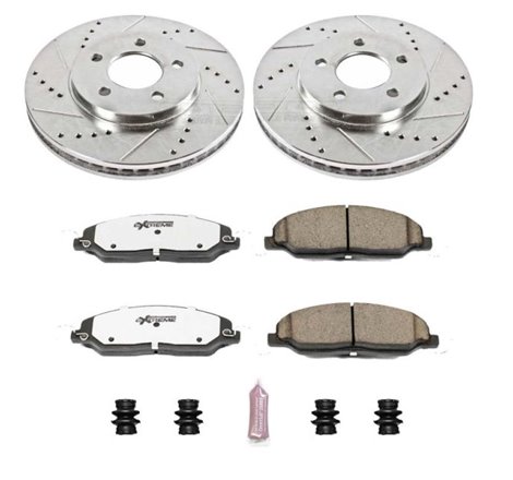 Power Stop 05-10 Ford Mustang Front Z26 Street Warrior Brake Kit