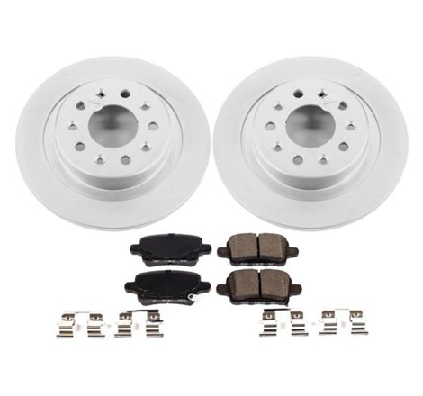 Power Stop 2018 Chevrolet Equinox Rear Z17 Evolution Geomet Coated Brake Kit