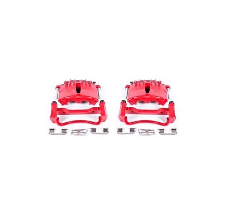 Power Stop 99-02 Ford Mustang Front Red Calipers w/Brackets - Pair