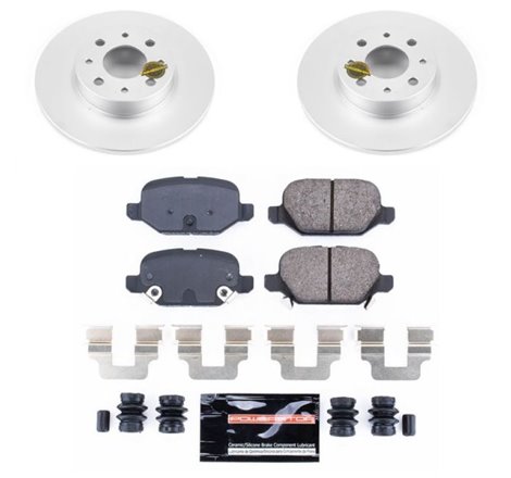 Power Stop 13-18 Fiat 500 Rear Z23 Evolution Sport Coated Brake Kit