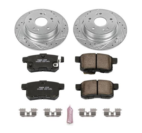 Power Stop 11-14 Acura TSX Rear Z23 Evolution Sport Brake Kit