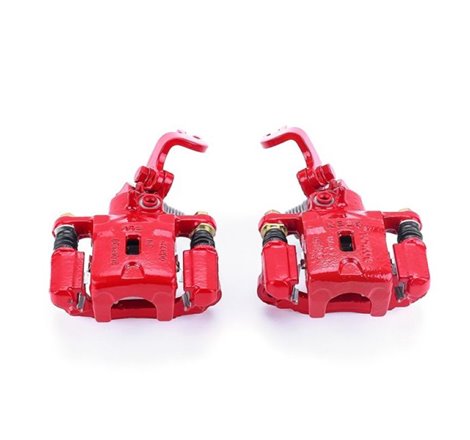 Power Stop 05-06 Hyundai Elantra Rear Red Calipers w/Brackets - Pair