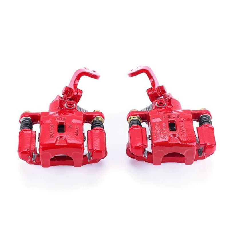 Power Stop 05-06 Hyundai Elantra Rear Red Calipers w/Brackets - Pair