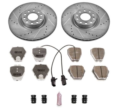 Power Stop 00-04 Audi A6 Quattro Front Z26 Street Warrior Brake Kit