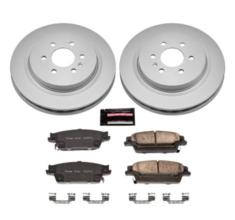 Power Stop 04-09 Cadillac SRX Rear Z17 Evolution Geomet Coated Brake Kit