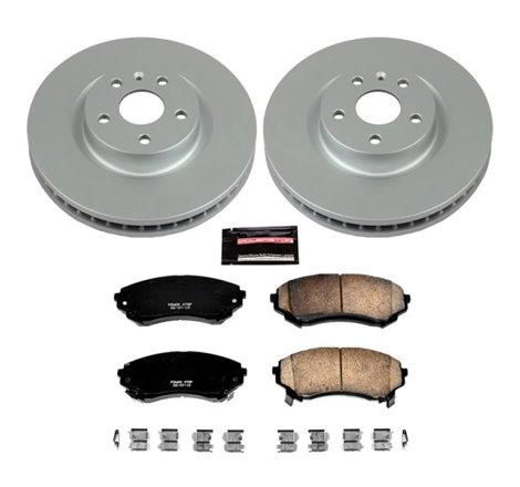 Power Stop 08-14 Cadillac CTS Front Z17 Evolution Geomet Coated Brake Kit