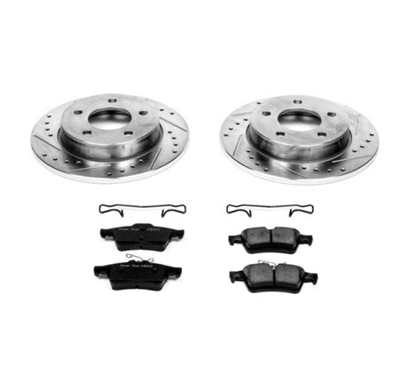 Power Stop 06-13 Mazda 3 Rear Z23 Evolution Sport Brake Kit