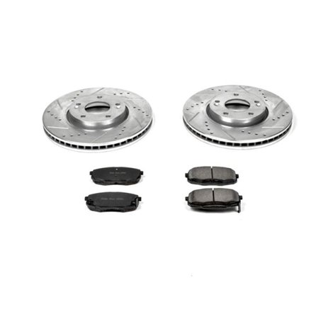 Power Stop 10-13 Kia Forte Front Z23 Evolution Sport Brake Kit