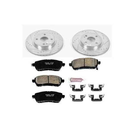 Power Stop 11-14 Mazda 2 Front Z23 Evolution Sport Brake Kit